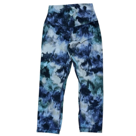 Lululemon Sz 4 Align High Rise Crop 21” Leggings Meteor Wash Athletic Yoga Gym - Picture 5 of 7